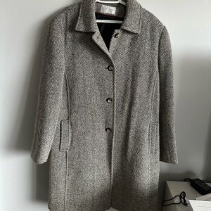 Worthington Women's Black and White Pea Coat